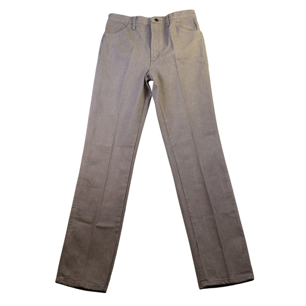 Rustler Mens 34x36 Straight Leg Jeans Gray Prewashed 87621GY Vintage Made in USA